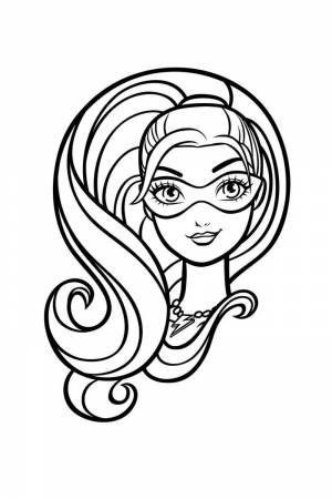 Раскраска Барби