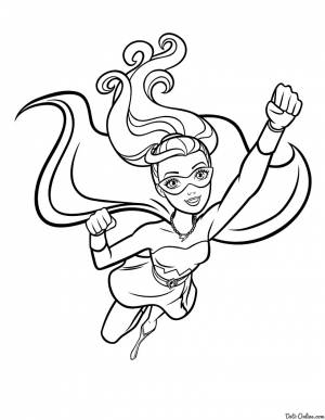 Раскраски Барби Супер Принцесса  и  онлайн