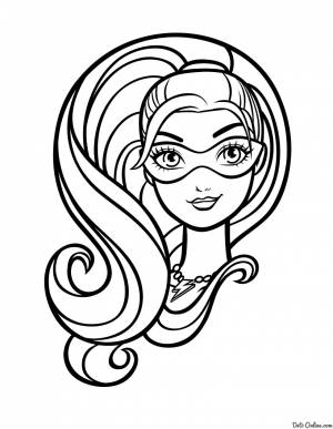 Раскраски Барби Супер Принцесса  и  онлайн