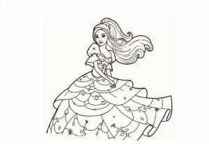 Раскраски Барби для девочек