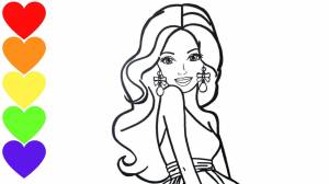 Как рисовать Барби