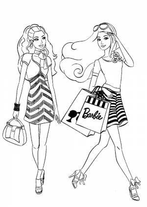 Раскраски Барби