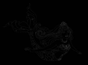 Раскраска Русалочка Барби