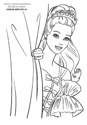 Скачайте  раскраски принцессы Барби