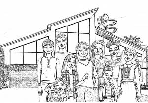 раскраски Барби в Доме мечты