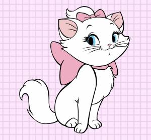 Кошечка рисунок для детей