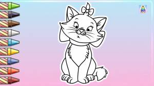 Как нарисовать Кошку МАРИ из мультика Коты Аристократы
