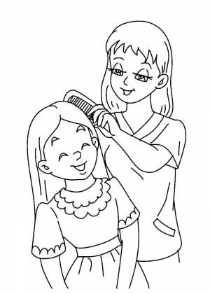 Раскраски на День матери