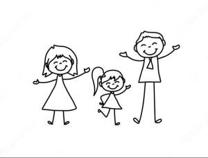 Картинки моя семья мама папа и две дочки