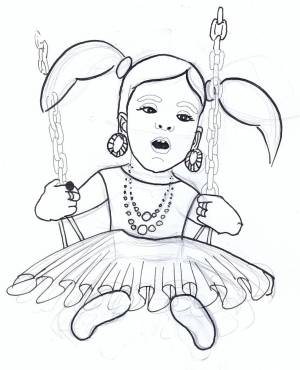 Васса прекрасная раскраска