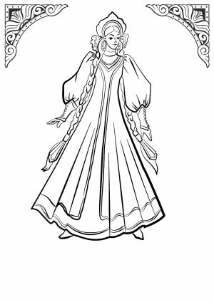 Раскраска Васса Премудрая