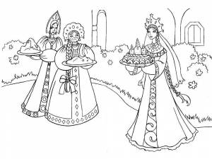 Раскраска Васса Прекрасная