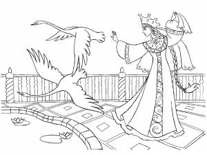 Раскраска Царевна Лягушка