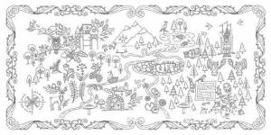 Книга-раскраска «секретный сад», волшебный лес, фантазия, мечта, живопись, дети и Молодежные раскраски, производитель