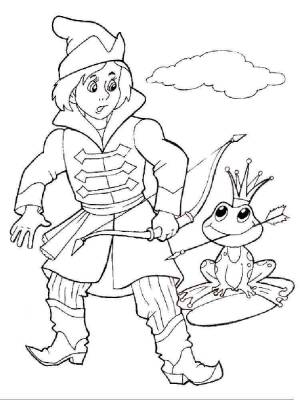 Раскраски Царевна лягушка