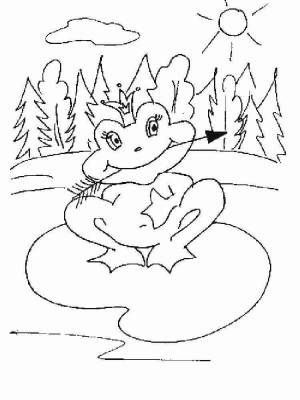 Раскраски Царевна лягушка