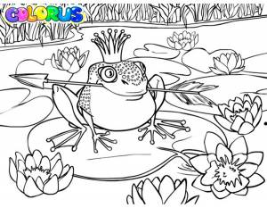 Раскраска Царевна Лягушка