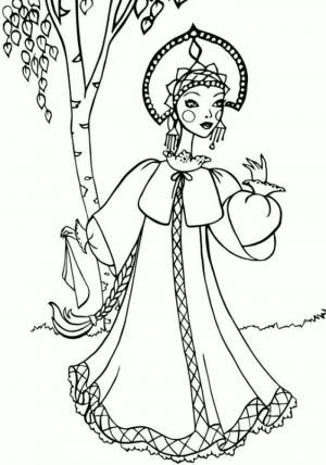 Рисунок васса премудрая раскраска