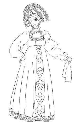 Раскраска Васса премудрая ,   рисовать онлайн