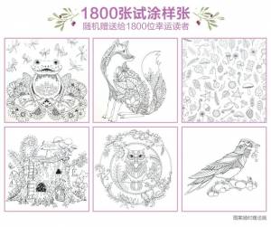 2015 волшебный лес ручная роспись декомпрессии книжка раскраска граффити цвет в этом книга