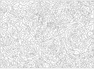 Раскраски по цифрам для взрослых