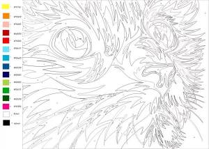 раскраска по номерам для взрослых