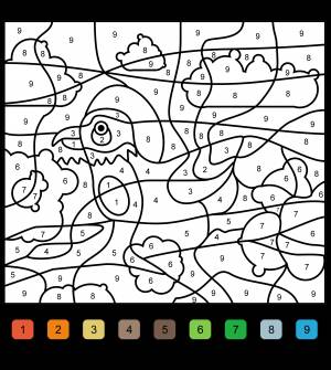 Раскраски по цифрам для взрослых