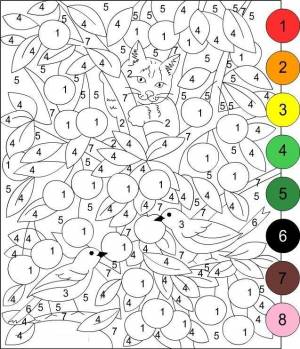 Раскраски по номерам для взрослых