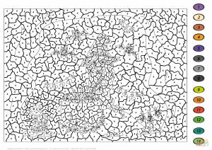 Раскраски по цифрам сложные