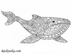 Раскраска Антистресс кит