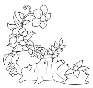 DataLife Engine > Версия для печати > Раскраска осенний букет