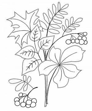 Раскраски Осенний букет