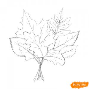 Как нарисовать осенний букет поэтапно 5 уроков