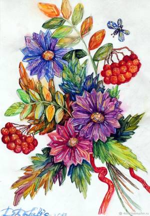 Букет осени рисунок