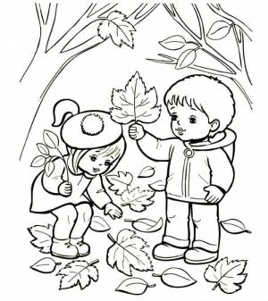 Раскраски Осень