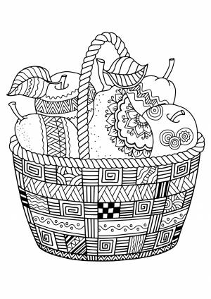 Раскраски осень для детей и взрослых  и