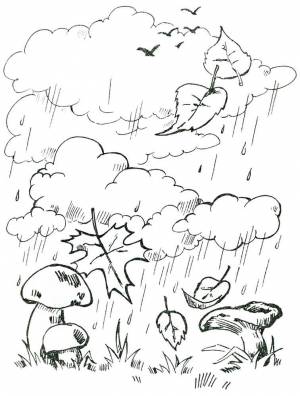 Раскраска «Осенняя пора»