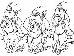 Раскраски Раскраска Декабрь январь и февраль зима