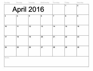 Раскраски апрель, Раскраска Календарь апрель 2016 Календарь