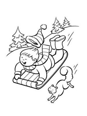 Раскраска Январь