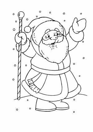 Раскраска Новый год  pdf