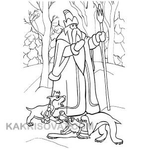 Поэтапный рисунок карандашом героини сказки 12 месяцев, а также другие герои для срисовки