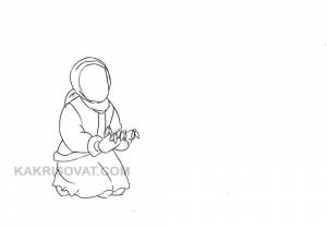 Поэтапный рисунок карандашом героини сказки 12 месяцев, а также другие герои для срисовки