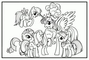 Раскраска Май Литл Пони