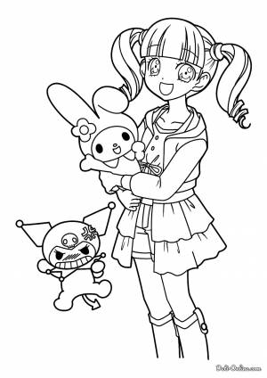 Раскраска Май Мелоди, Куроми и Ута Юмено