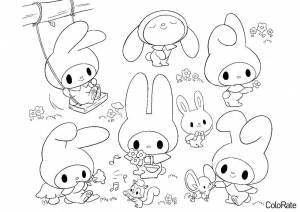 Раскраска Образы Май Мелоди