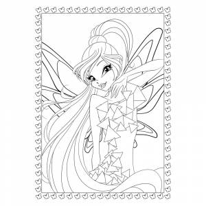 Раскраска Винкс Блум Тайникс