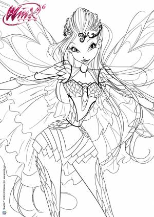 Винкс Блум Блумикс кутюр раскраска