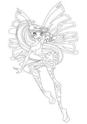 Раскраски Винкс Блум