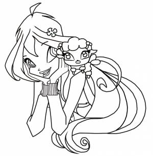 Раскраски Винкс Блум